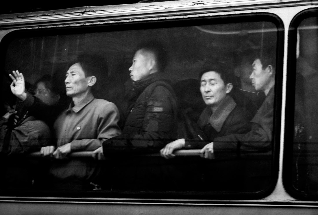 Atomic commuters, © Benjamin Decoin, 1st Place - Black & White Travel Series of the Year 2018, MonoVisions Photography Awards