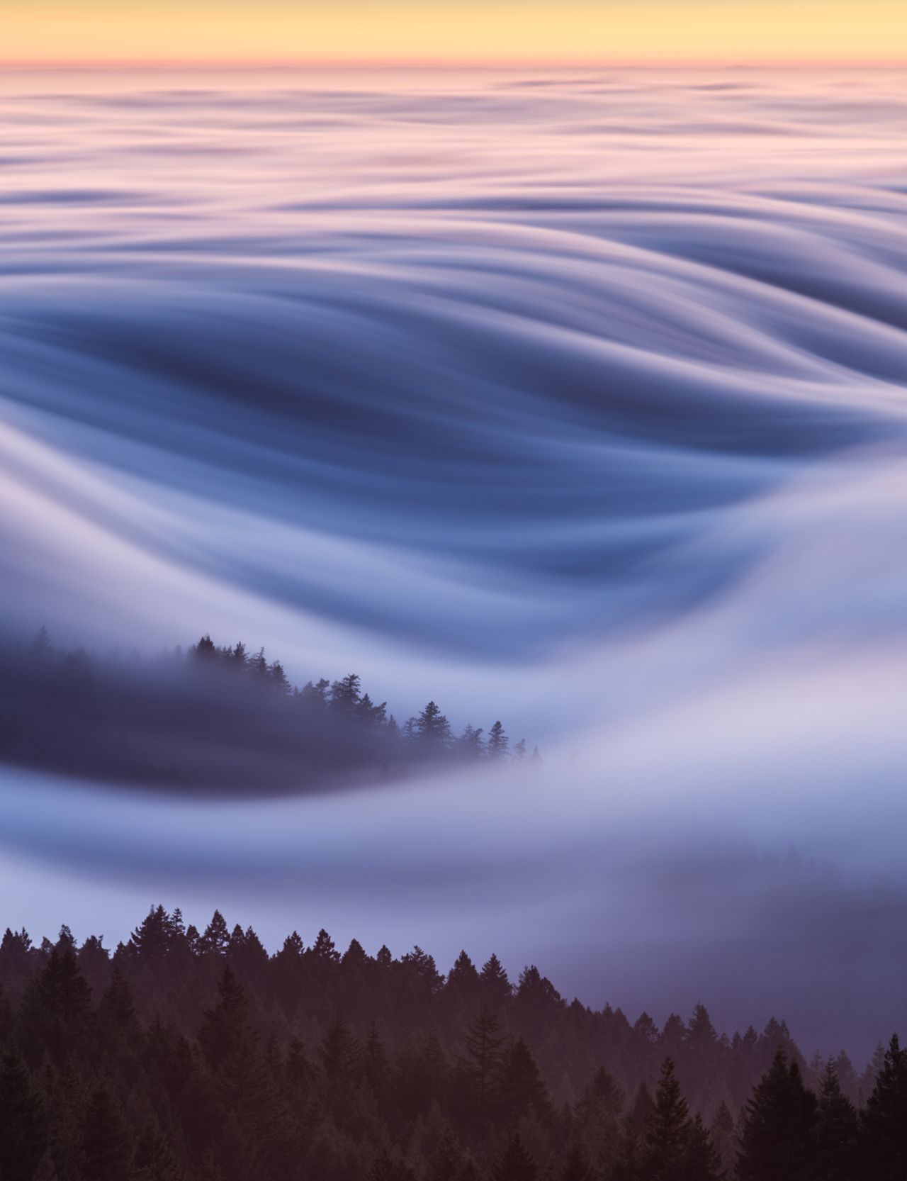 Cotton Candy, Fog Waves, © David Odisho, People's Choice, Places, National Geographic Photo Contest