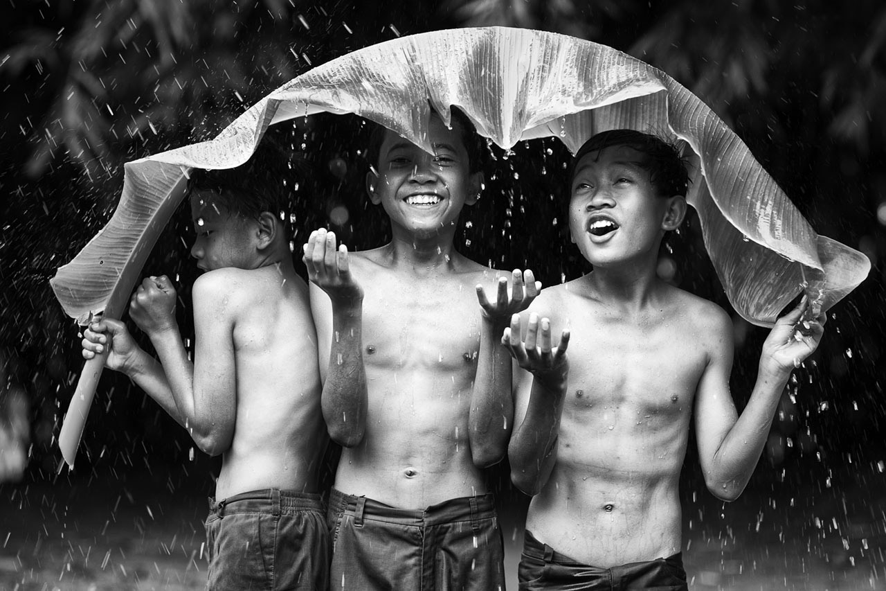 SHOWERED, © mtheodric (Indonesia), Category: Connections to Cherish, Third Place, Olympus Global Open Photo Contest