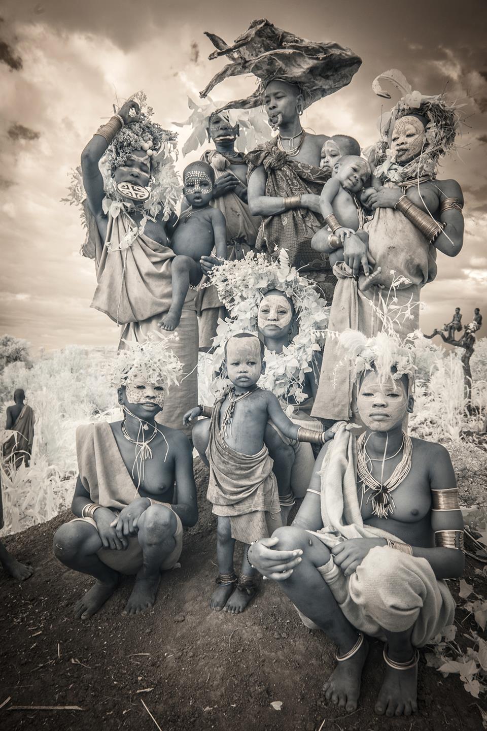 Suri Tribe in the Omo Valley, Ethiopia, © Terri Gold, New York, New York, Santa Fe Photographic