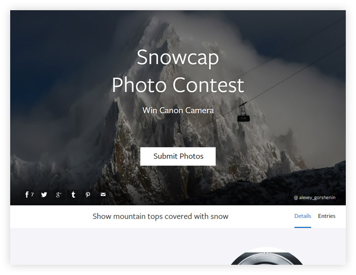 Snowcap Photo Contest