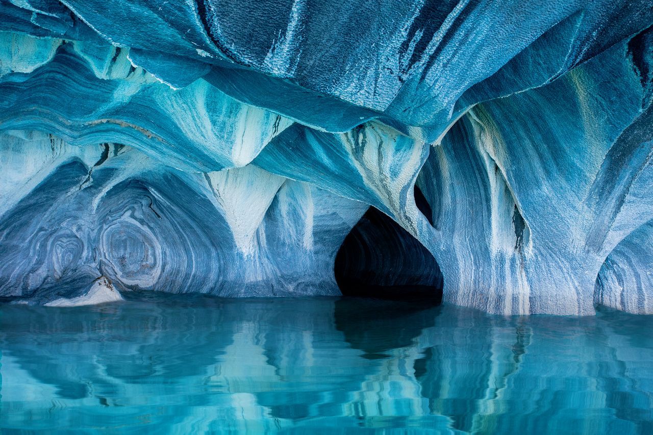 Marble Caves, © Clane Gessel, Honorable Mention, Nature, National Geographic Travel Photographer of the Year