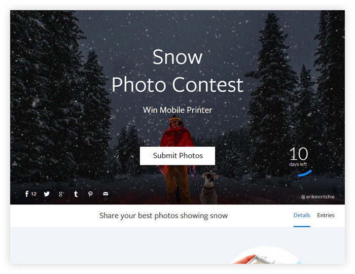 Snow Photo Contest